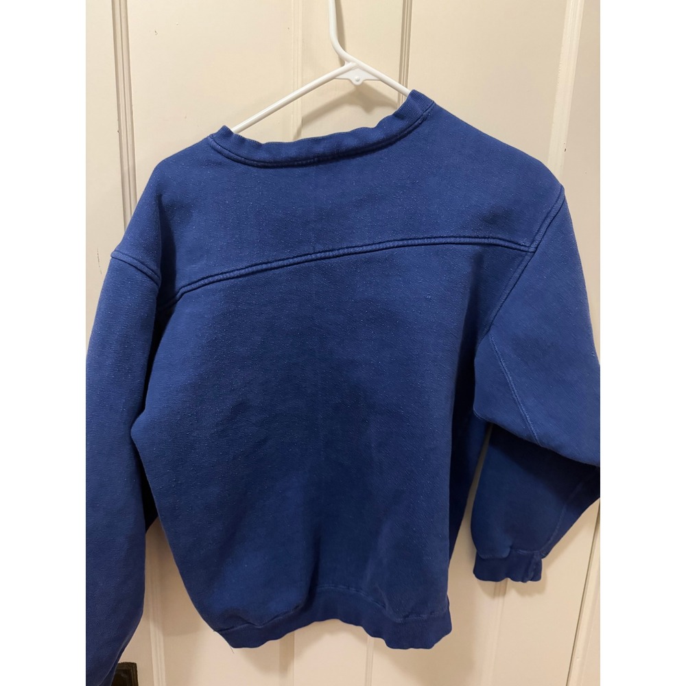 Vintage Galt Crew Kansas Sweatshirt Blue Embroidered Pullover Small Collegiate - Picture 2 of 5